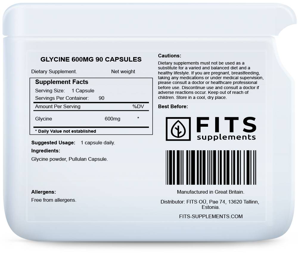 Glycin 600 mg Kapseln N90