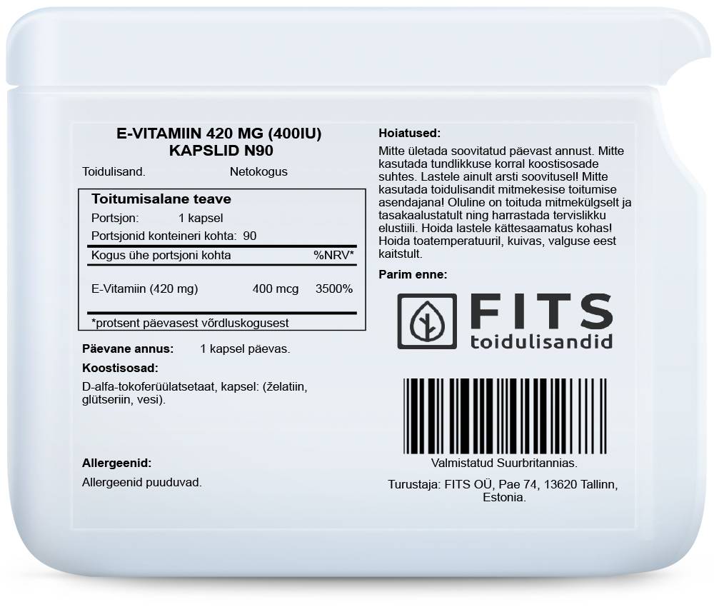 Vitamin E 400 IE 90 Weichkapseln