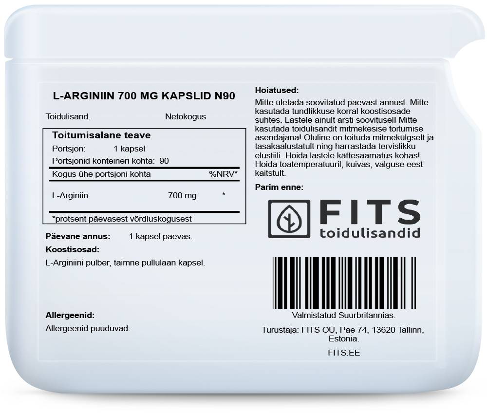 L-Arginin 700 mg Kapseln