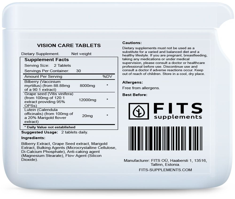 Vision Care Tabletten