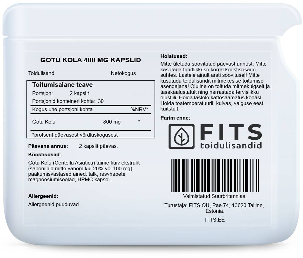Gotu Kola 400 mg Kapseln