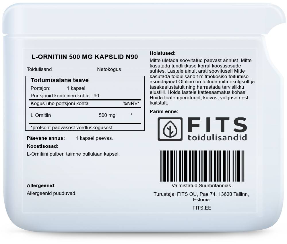 L-Ornithin 500 mg Kapseln N90