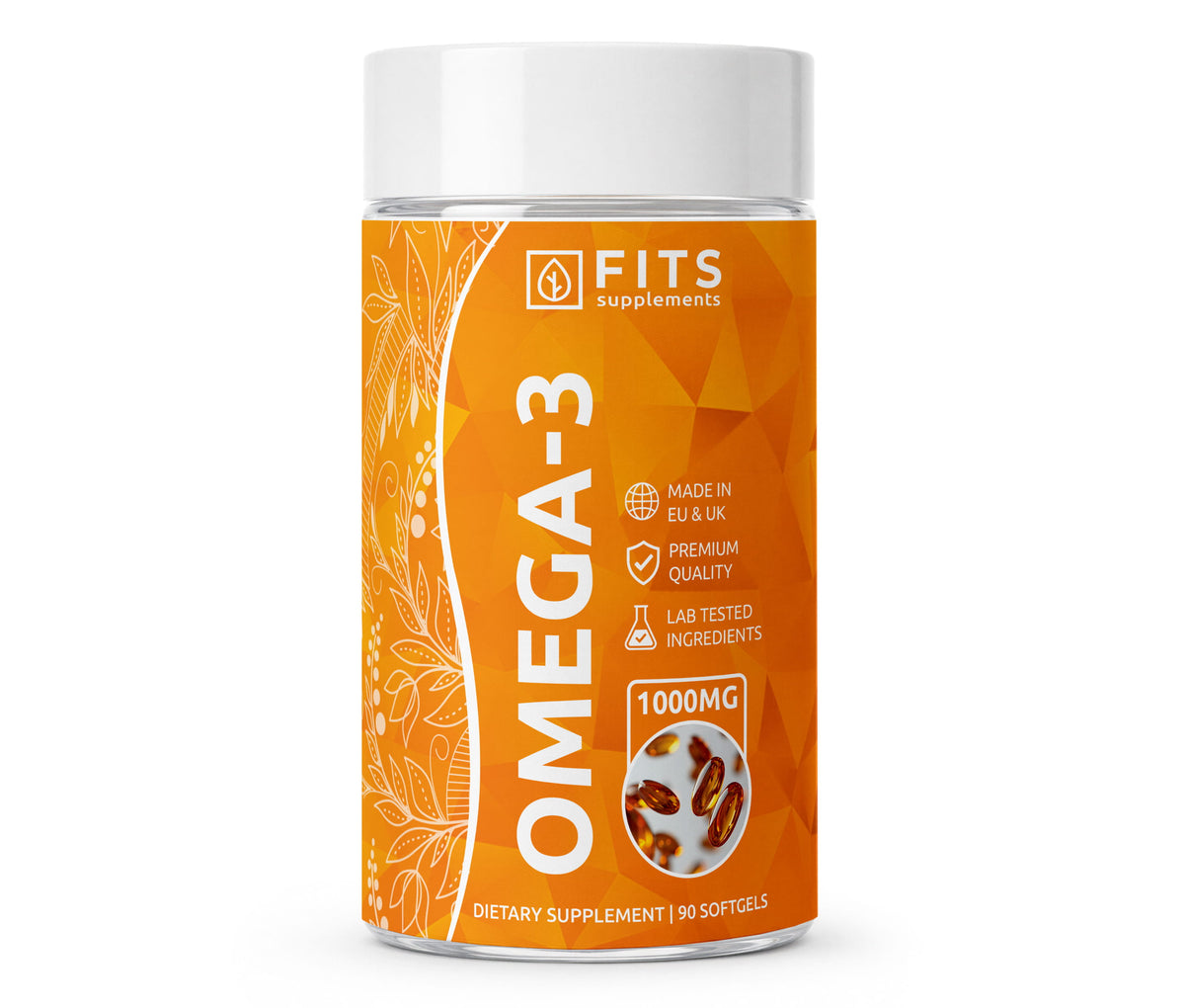 Omega-3 Fish Oil 1000mg 90 softgels