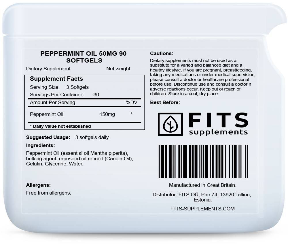 Pfefferminz Öl 50 mg Kapseln N90
