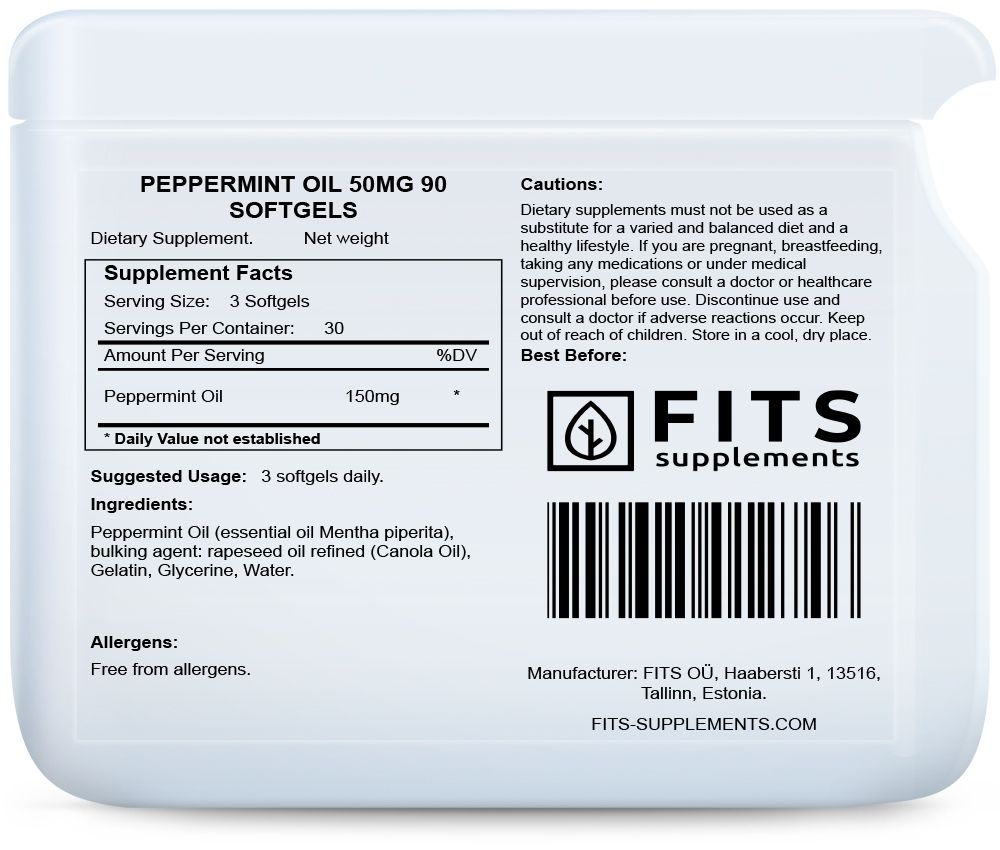 Pfefferminz Öl 50 mg Kapseln N90