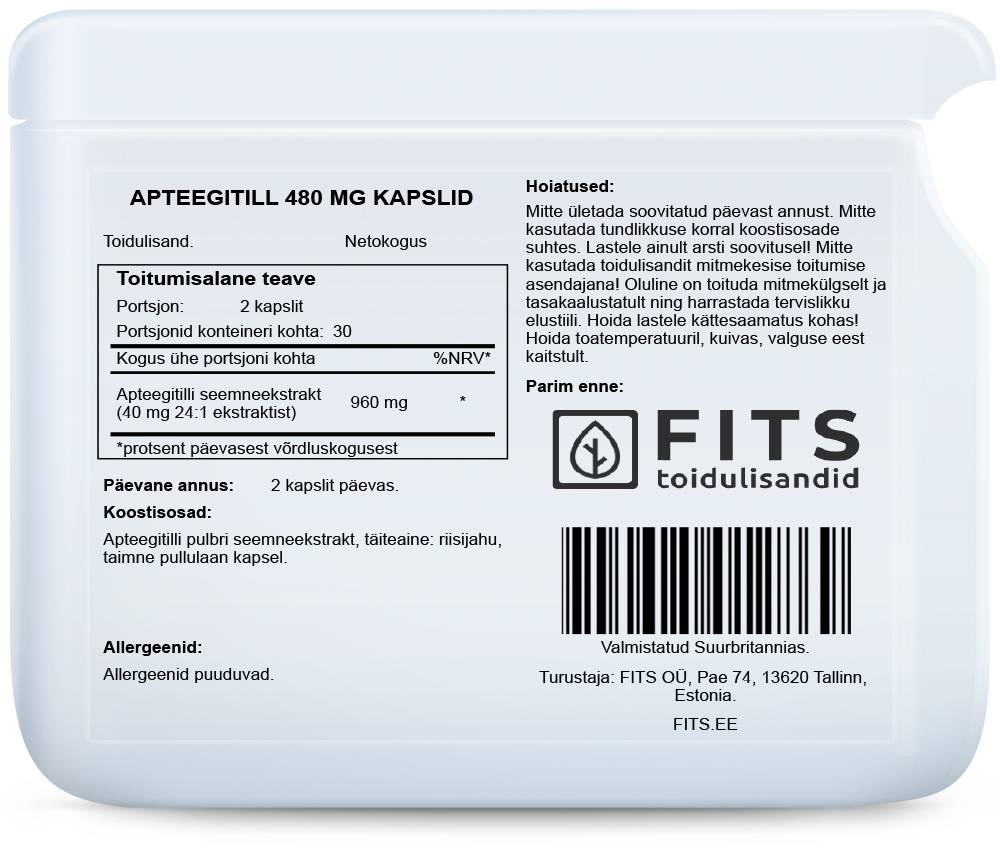 Fenchelsamenextrakt 480 mg Kapseln