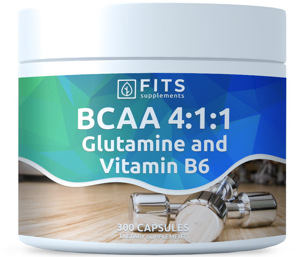BCAA 4:1:1 with Glutamine and Vitamin B6 300 Kapseln