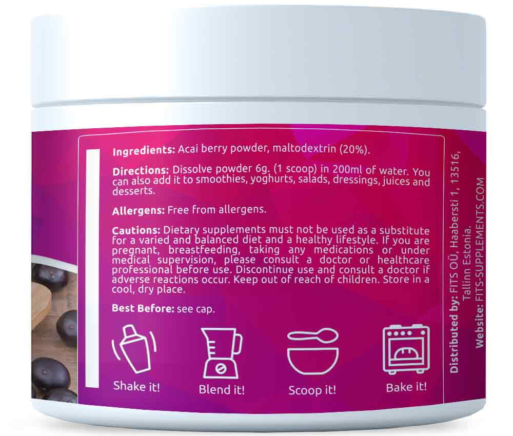 Acai-Beere 200 g Pulver