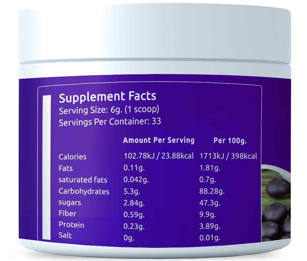 Acai-Beere 200 g Pulver