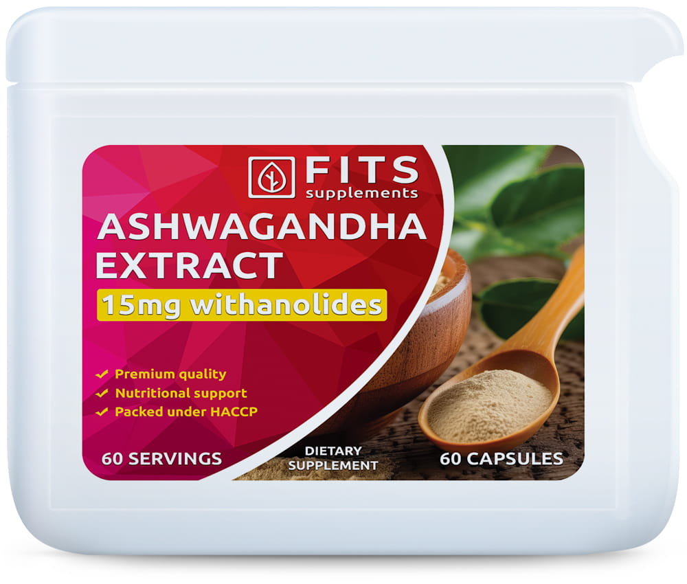 Ashwagandha Extract Strong 600mg 15mg vitatinoids Kapseln