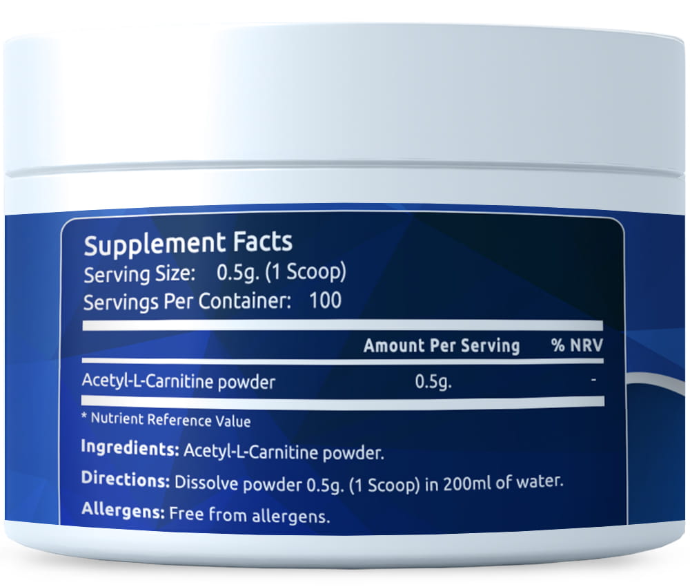 Acetyl-L-Carnitine 50g Pulver