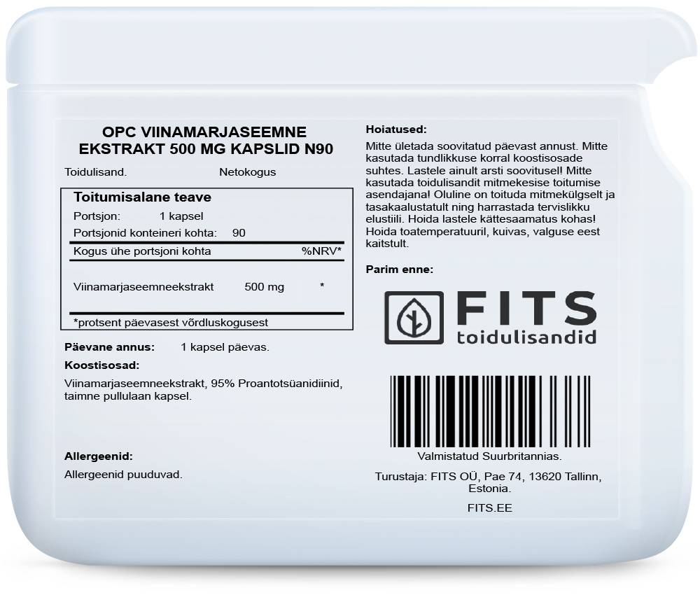 OPC Traubenkernextrakt 500 mg Kapseln