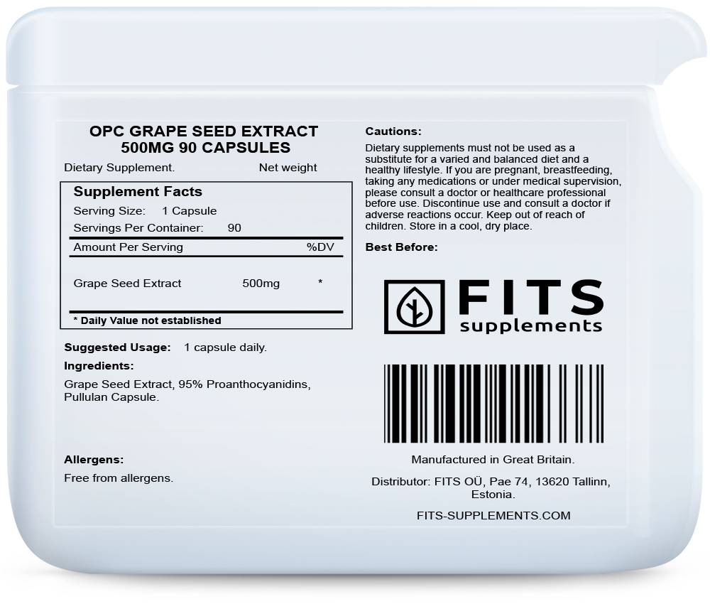 OPC Traubenkernextrakt 500 mg Kapseln