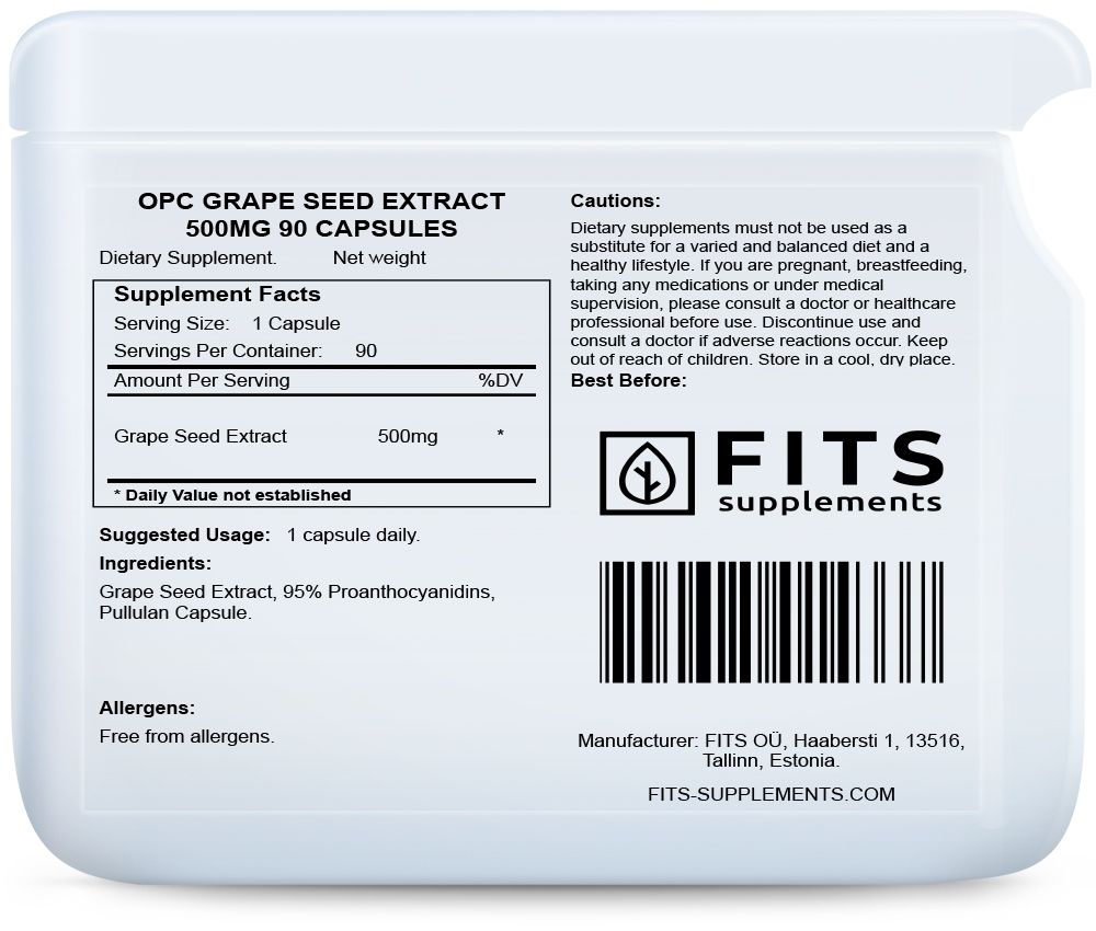 OPC Traubenkernextrakt 500 mg Kapseln