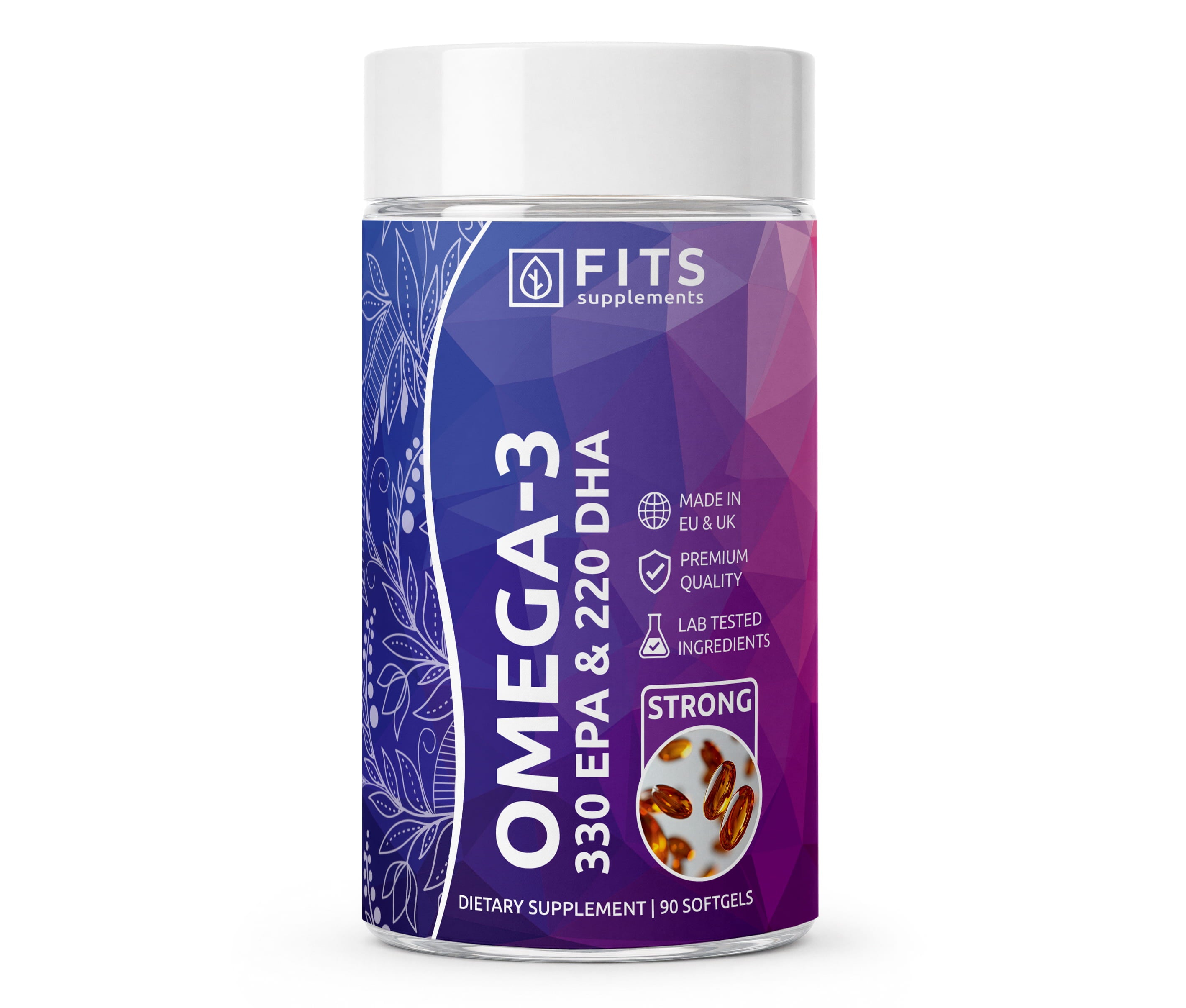 Omega-3 Strong 330 EPA und 220 DHA, 90 Weichkapseln