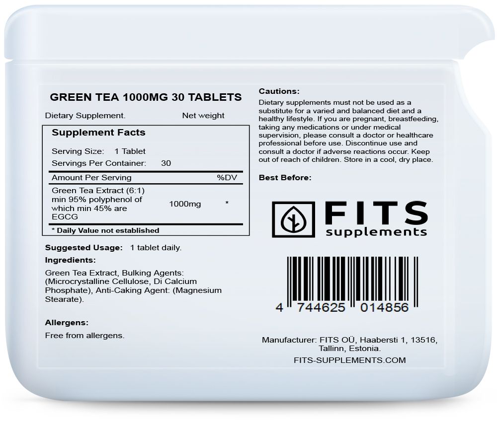 Green Tea 1000mg Tabletten