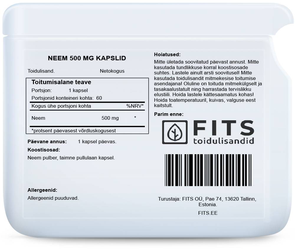Neem 500 mg Kapseln