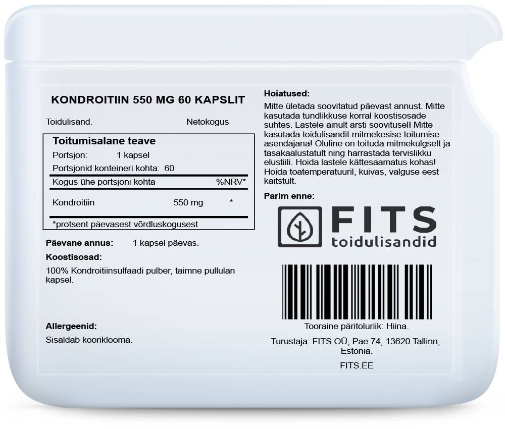 Chondroitin 550mg 60 Kapseln
