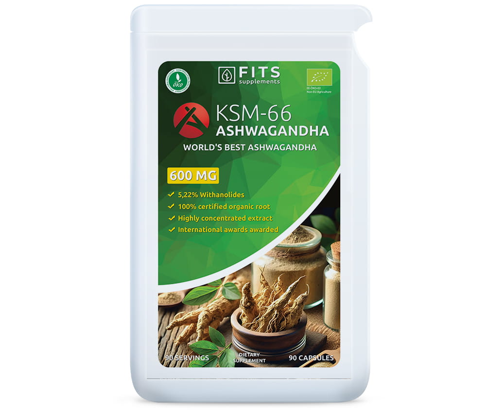 Organic KSM-66 Ashwagandha 600mg Kapseln