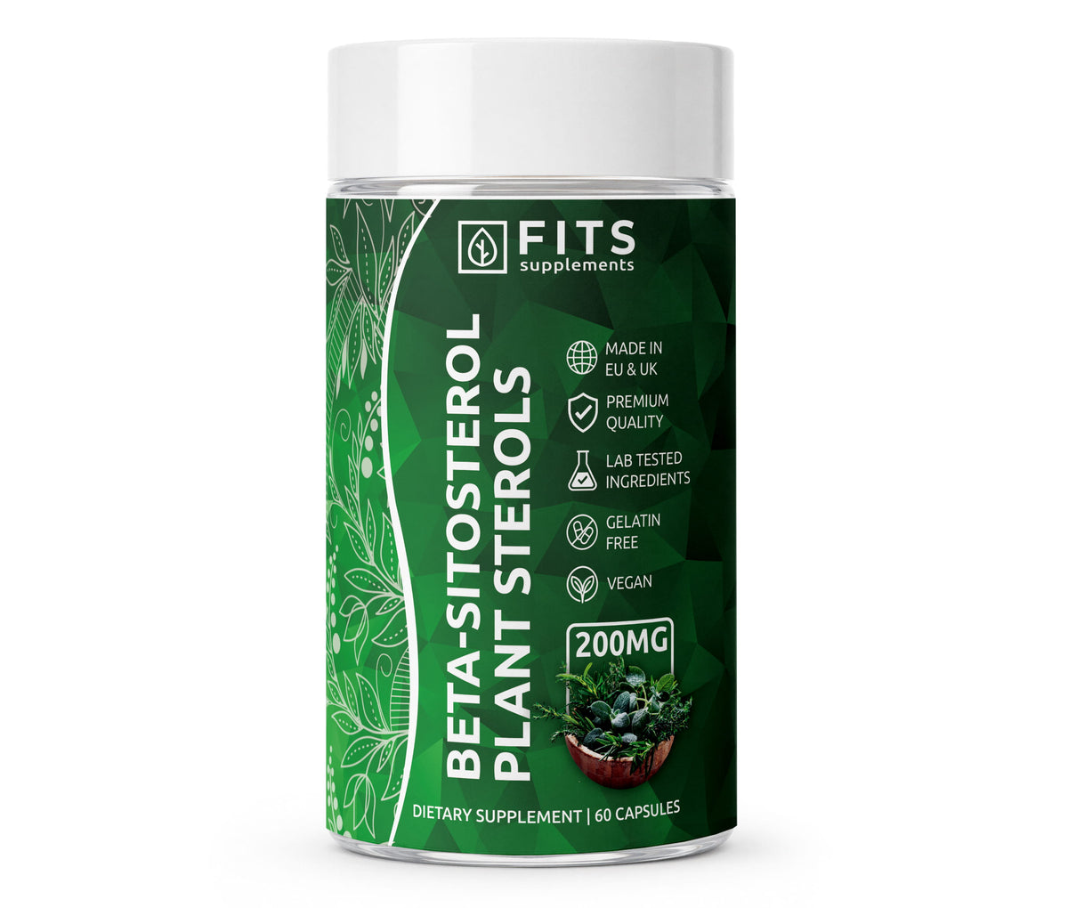 Beta-Sitosterol Plant Sterols 200mg Kapseln