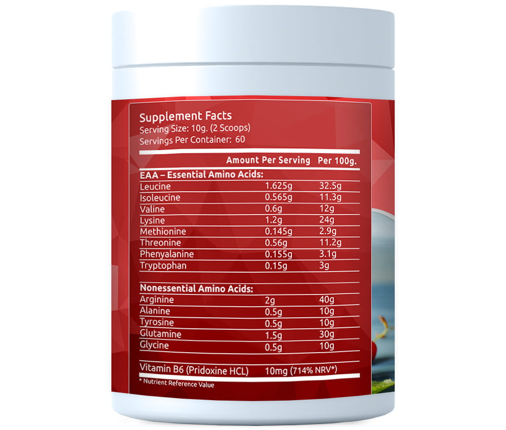 Amino PRO Complex Dark-Sweet Cherries 600g Pulver