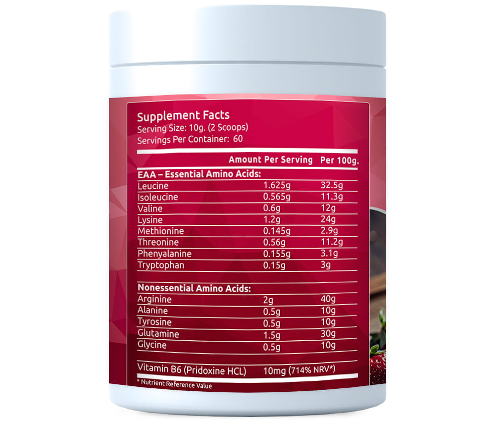 FITS Amino PRO Komplex Saftige Erdbeere 600g - 2