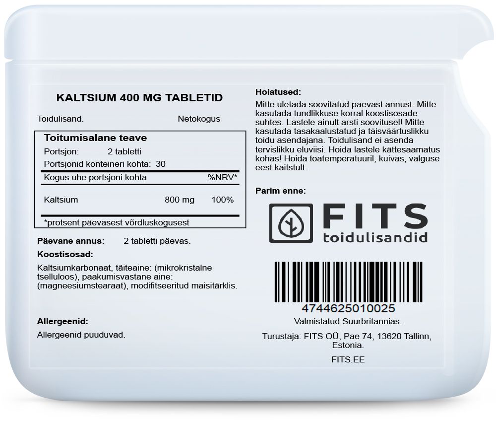 Kalzium 400 mg Tabletten