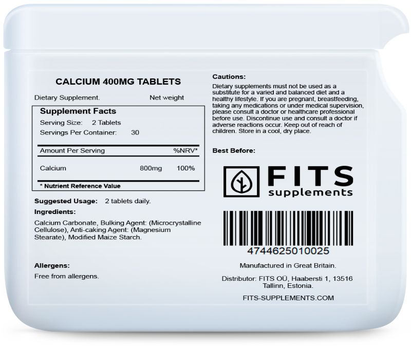 Kalzium 400 mg Tabletten