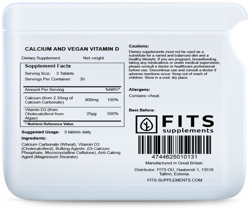 Kalzium und veganes Vitamin D