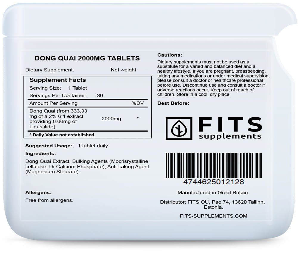 Dong Quai 2000 mg Tabletten