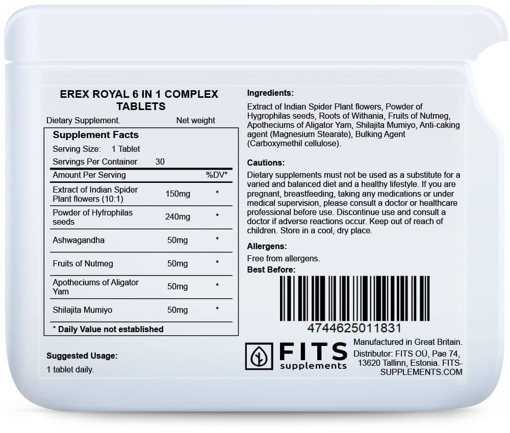Erex Boost 6 in 1 Komplex Tabletten