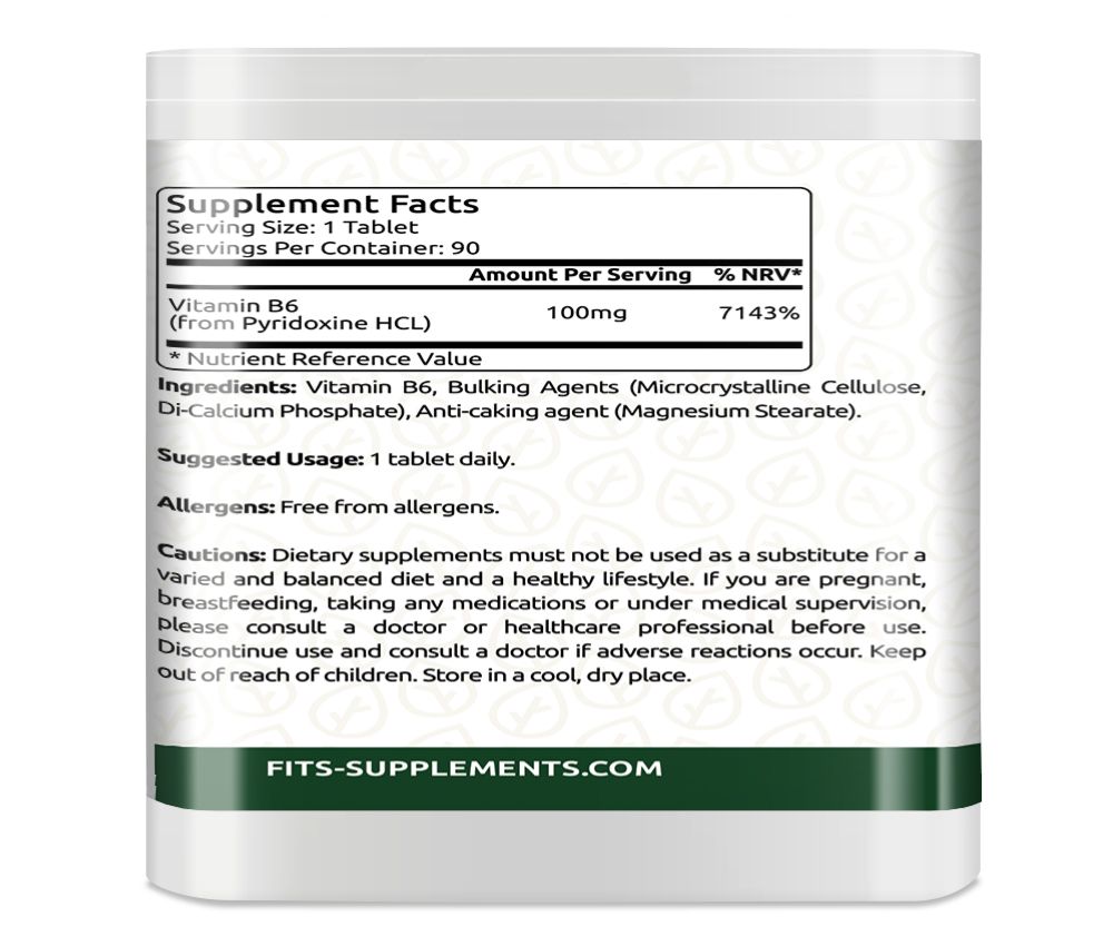 Vitamin B6 100 mg 90 Tabletten