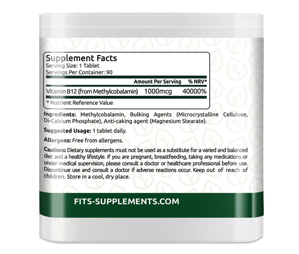 Vitamin B12 1000 mcg 90 Tabletten