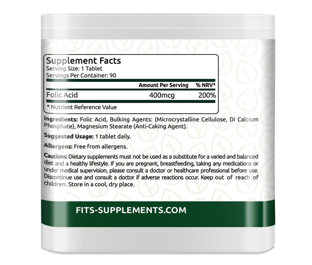 Folsäure 400 mcg 90 Tabletten