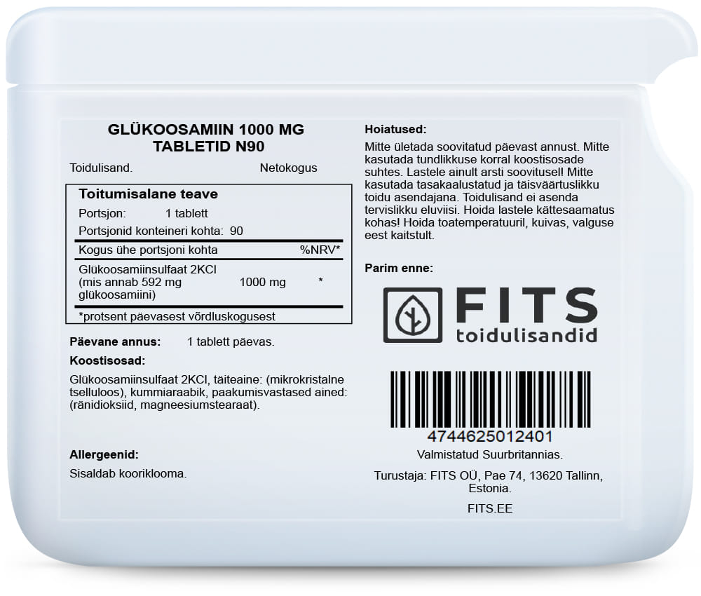 Glucosamin 1000 mg 90 Tabletten