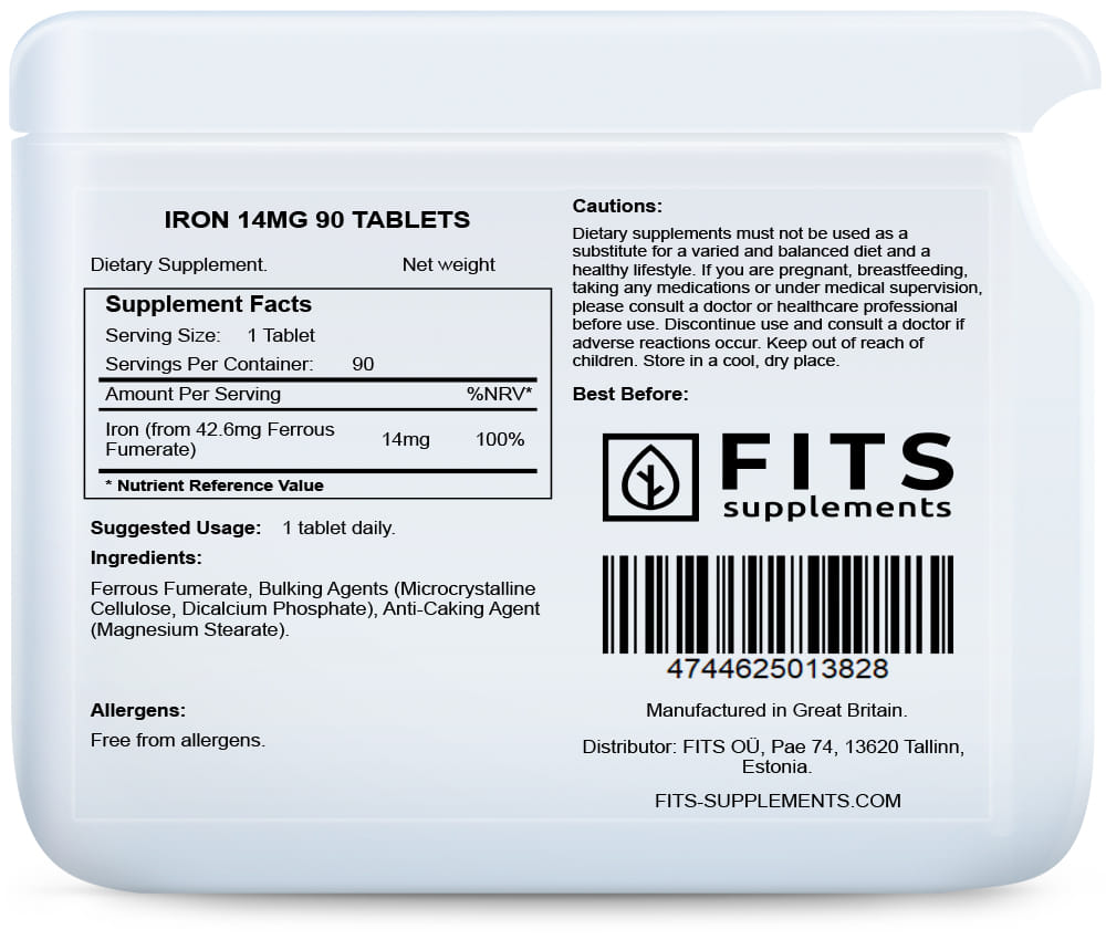 Eisen 14 mg 90 Tabletten