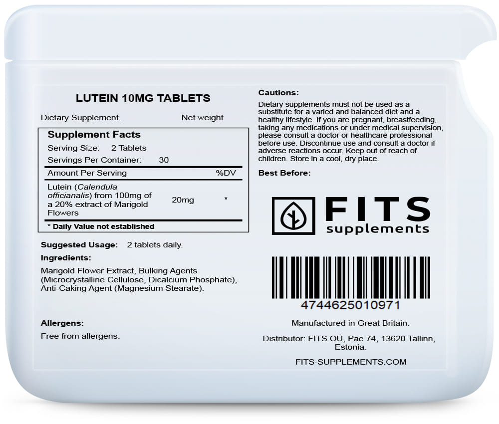 Lutein 10 mg Tabletten