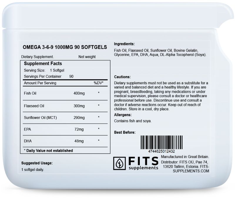 Omega 3-6-9 1000 mg 90 Weichkapseln