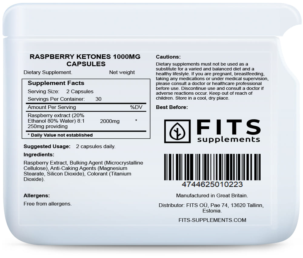 Himbeerketone 1000 mg Kapseln
