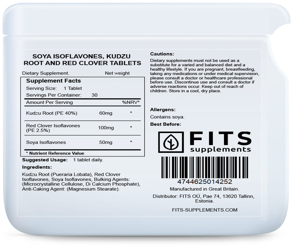Soja-Isoflavone, Kudzu-Wurzel und Rotklee-Tabletten