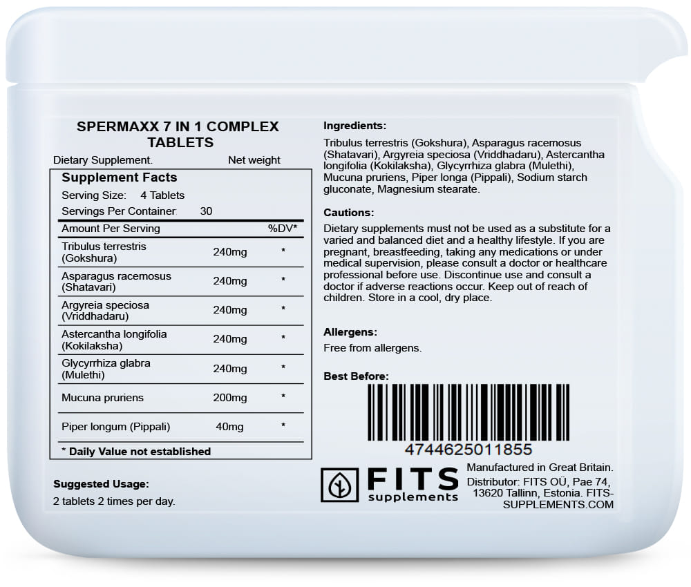 Sperm Boost 7 in 1 Komplex Tabletten