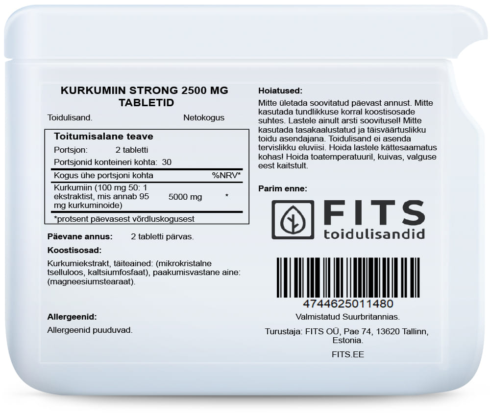 Kurkuma Stark 2500 mg Tabletten
