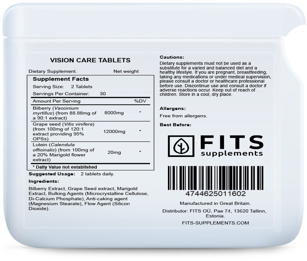 Vision Care Tabletten