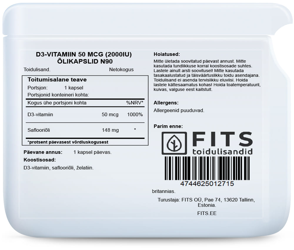 Vitamin D3 2000 IE 90 Weichkapseln